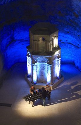 Spectacle église souterraine du Village d'Aubeterre sur Donne